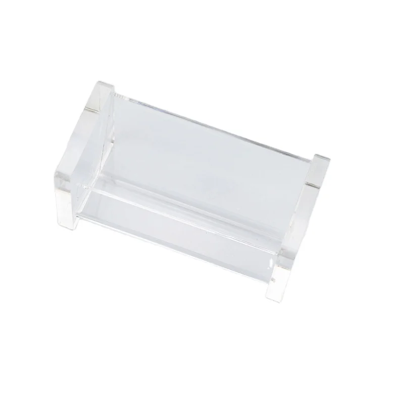 Factory customized acrylic business card holder wholesale business card boxes pen boxes on desktop with low price
