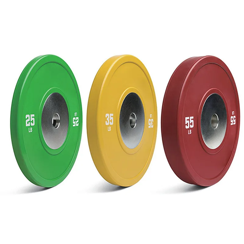 Wholesale Competition  Standard Bumper Plates Custom Logo 5kg 10kg 15kg 20kg 25kg Rubber Coated Weight Plates For Gym