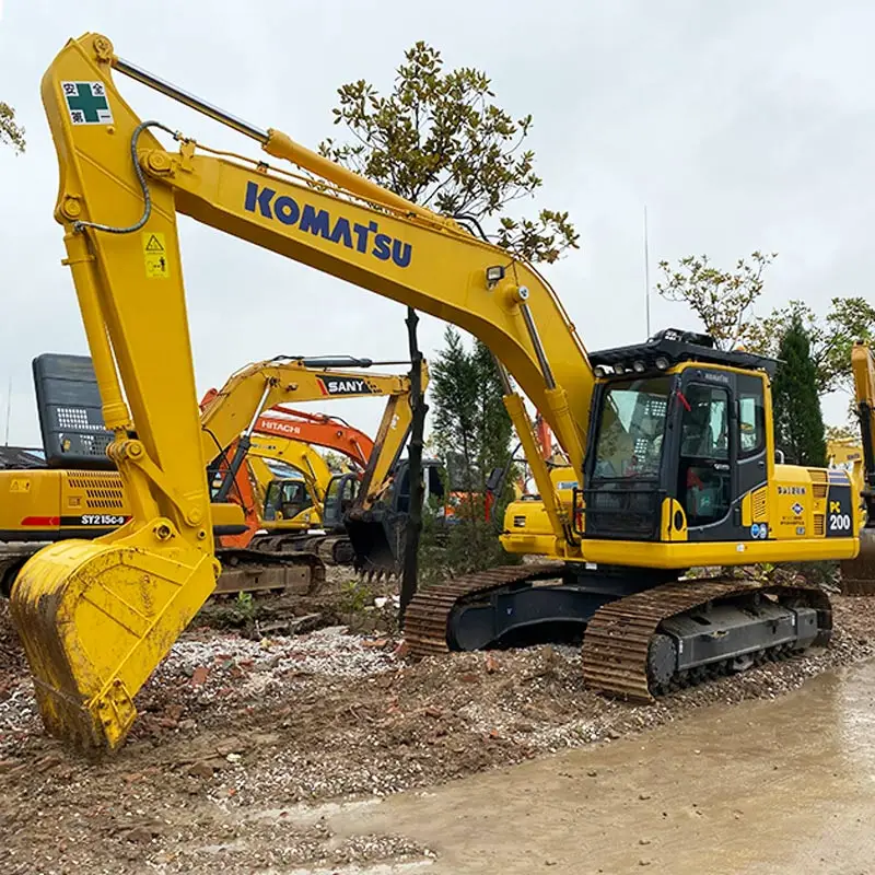 original Komatsu PC200 excavator,Low working hours Used Komatsu crawler excavator/Used Komatsu digger on sale