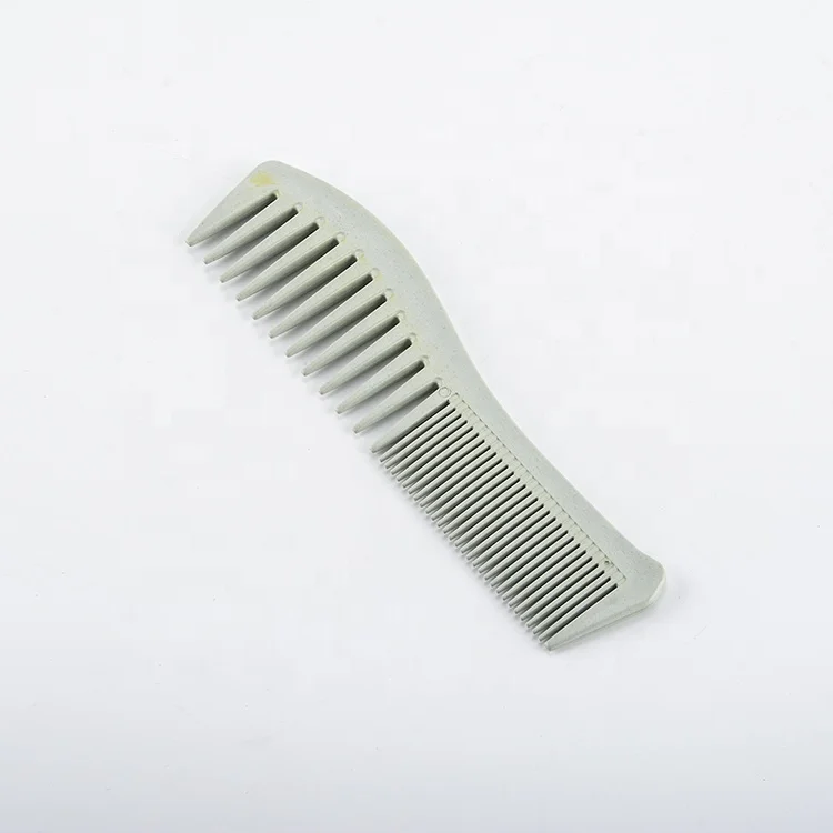 Personal care household wide tooth comb  plant degradable material flat comb curved hair comb