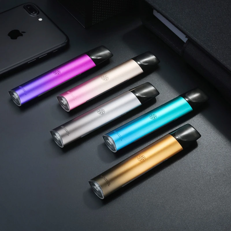 Factory price Buttonless E Cigarette Colorful light vape pen Atomizers pods