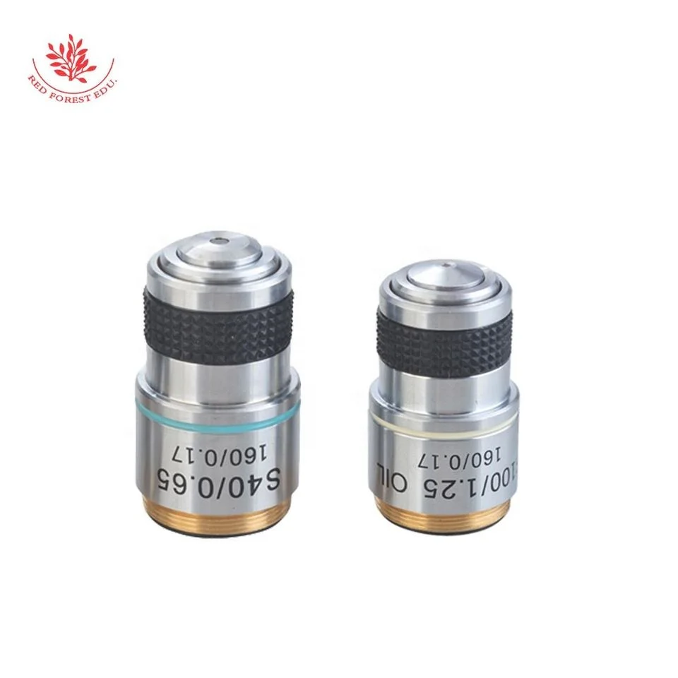 Microscope Objective Lens 40X/100X /SET Achromatic Objective Infinity Lens