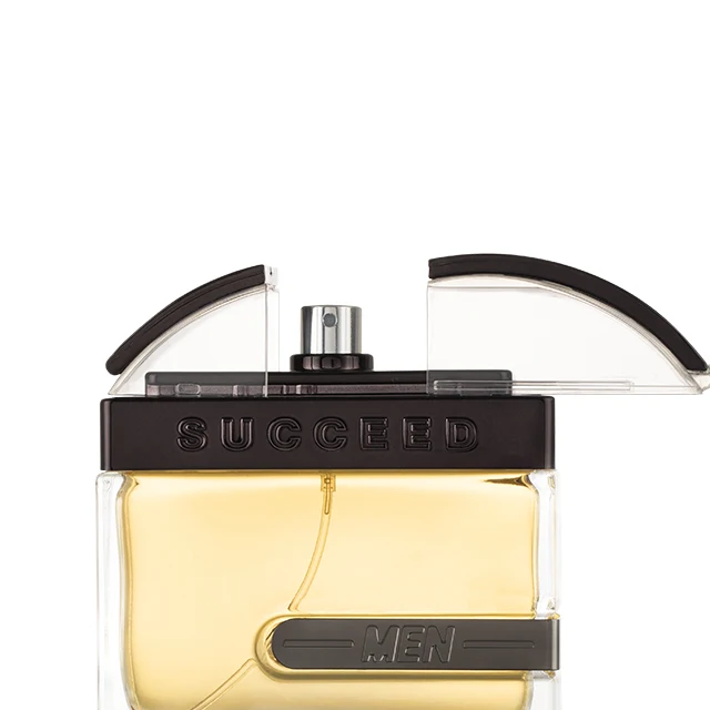 EDT men perfume of custom brand square perfume bottle packing with metal tin box Arabic style parfum spray