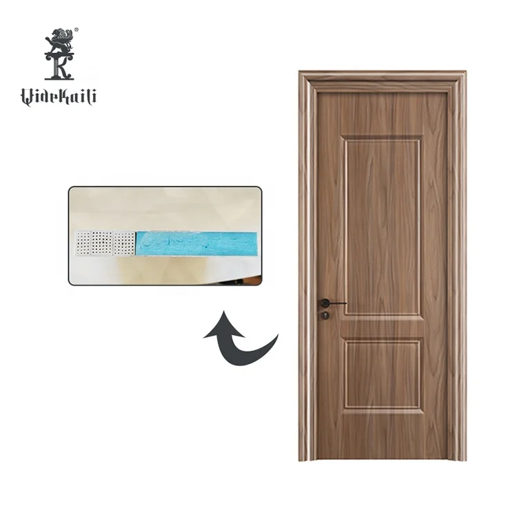 Great Quality Modern Interior Waterproof PU Foam PVC WPC Skin Door For Hotel Room