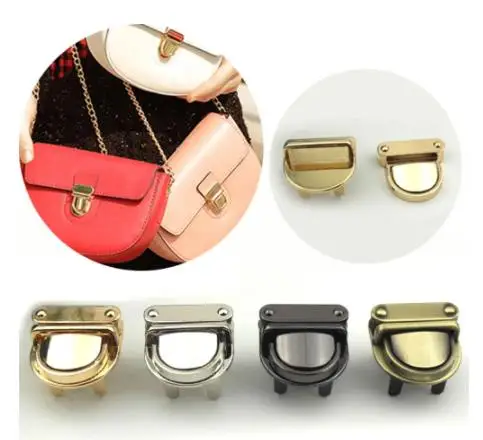 Металлическая прочная застежка, поворотный замок, поворотный замок для ручной работы, аксессуары для сумок, сумок, кошельков, багажа, 100 шт.