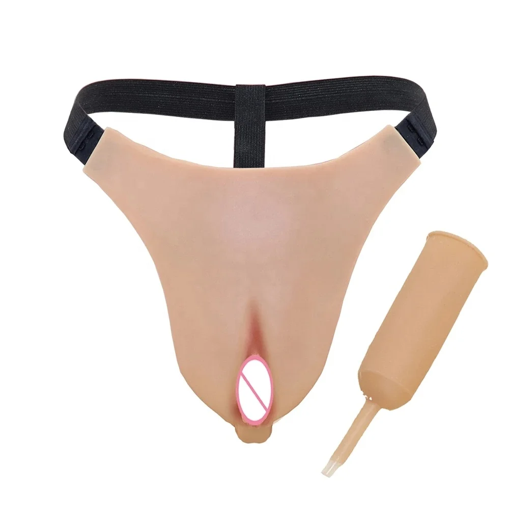 Realistic vagina panty real touch vagina for men Drag Queen vagina panty silicone crossdresser men