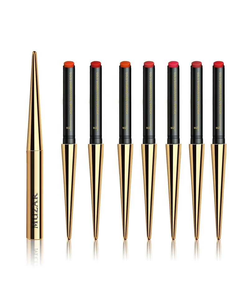 Free samples wholesale custom waterproof Muzar cigarette tube lipstick long lasting velvet matte lipstick liquid lipstick