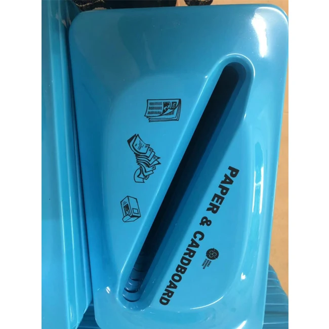 wholesale vacuum forming plastic colored trash cans garbage can covers Lid for trash can