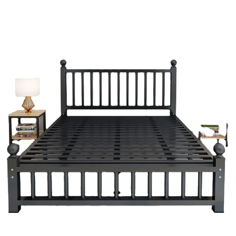 Antique Metal Double Queen  stainless steelsingle metal bed and steel bedmetal folding  Steel Bed