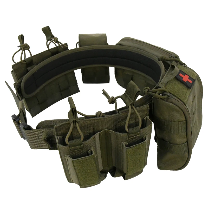 GAF 1000d nylon quick-releas buckle tactical molle belt  pouch set