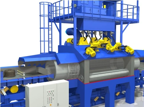 Pass Type Shot Blasting Machine for several steel materials