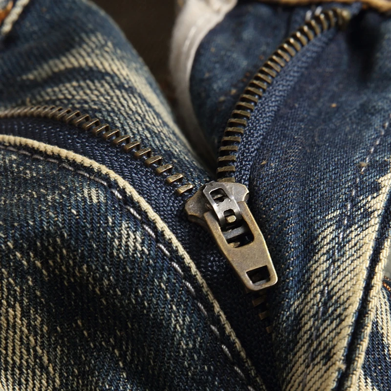 Factory Customize Logo Summer trendy hip-hop style hand-tied color splash paint dot grinding hole denim trouser