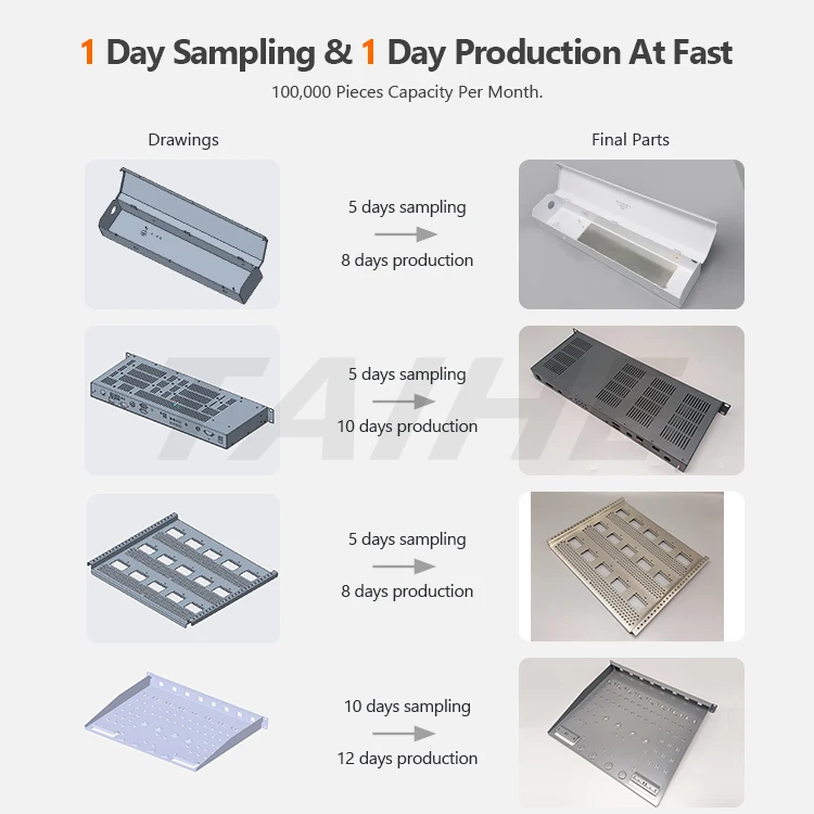 Custom Sheet Metal Part Stamping Fabrication Stainless Steel Aluminum Aluminium Enclosure Housing Case Box Shell Cover Chassis