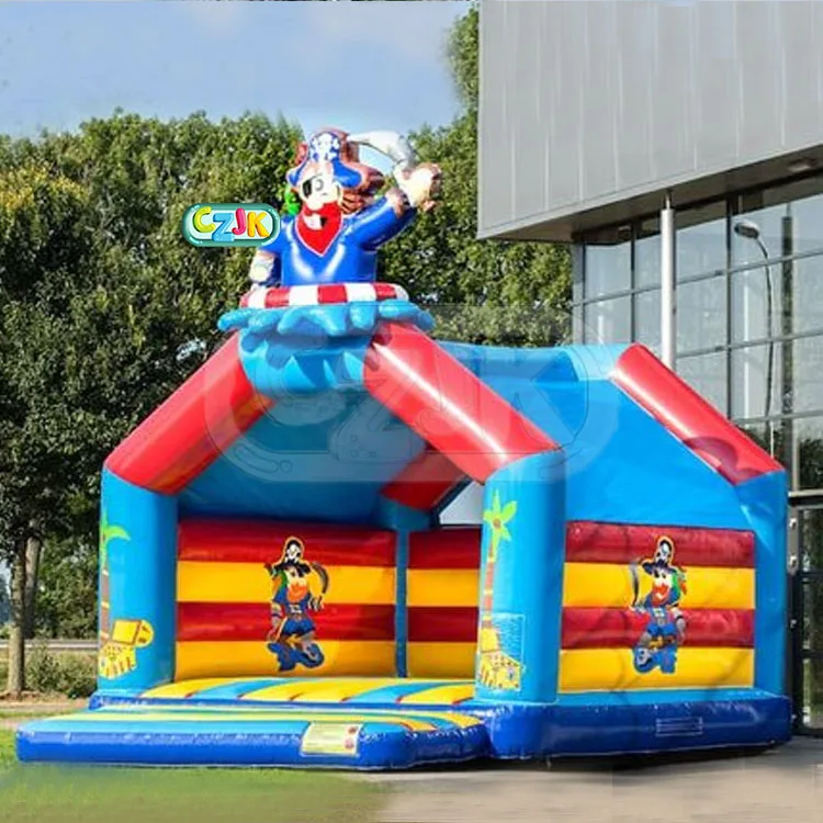 inflatable jumping house pirate boat bouncer bouncy castle slide jumper pirate ship bounce house combo  with cannon for kids