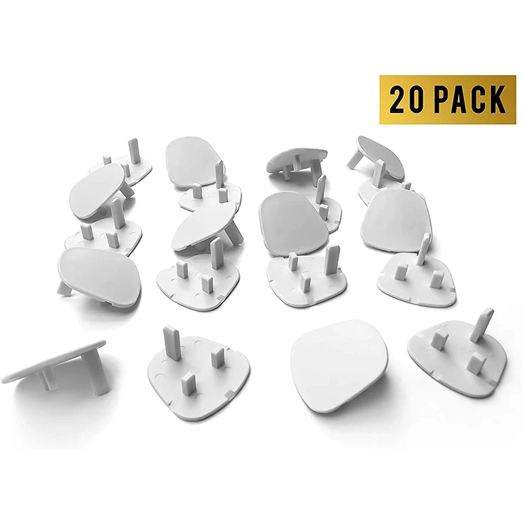 20 Pack UK Child Safety Wall Plug Socket Cover Baby Guard Protectors