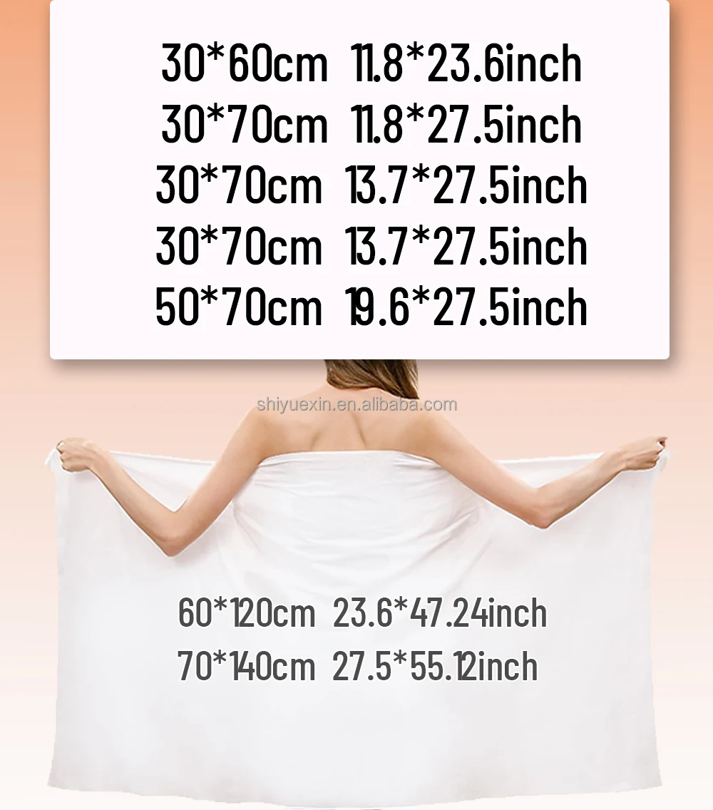 60/80/100gms Non Woven Towel Hair disposable face bath disposable towels for beauty salon Cleaning Travel Makeup Remove