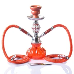 Glass Hookah Hoka With Two Hoses Hookahs Table Exotic Cages Portable Hookah Wholesale Tumbler Sublimation