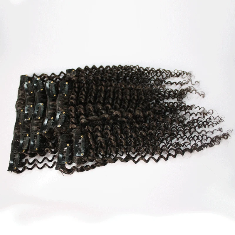 
Juancheng Ruijia Factory human hair Unprocessed Brazilian/Malaysian/Mongolian Hair Jerry kinky curly clip in hair extensions 