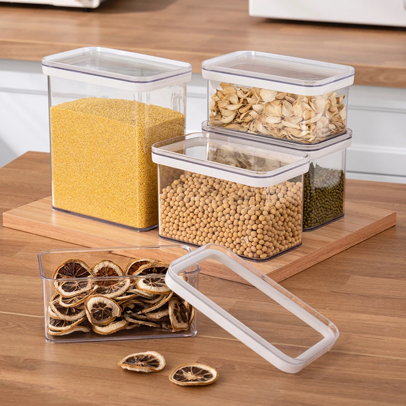 Wholesale hot free Eco safe plastic kitchen fridge organizer food storage boxes food jar airtight food containers