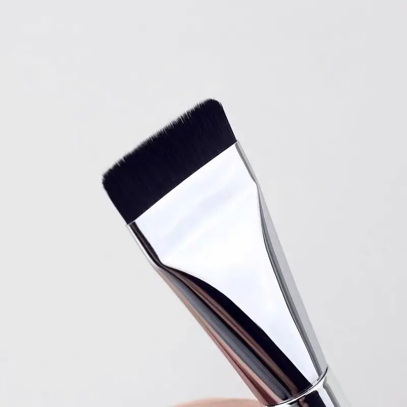 New Design Custom Silver Kabuki Pro Mask Foundation Make-Up Brush Liquid Foundation Makeup Brush