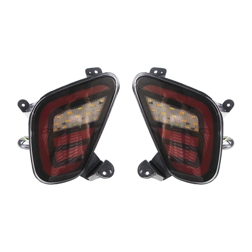 Большой светодиодный фонарь для Mitsubishi Xpander Eclipse cross 2018-2020 задний бампер отражатель лампы для стоп сигнала и сигнала поворота, фонарь заднего хода