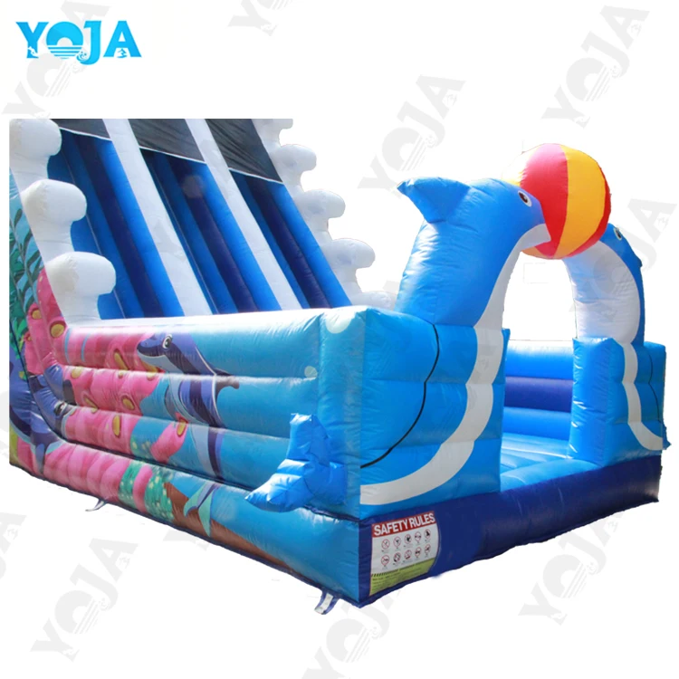 Dolphin Inflatable Kids Summer Inflatable Balloon Slide
