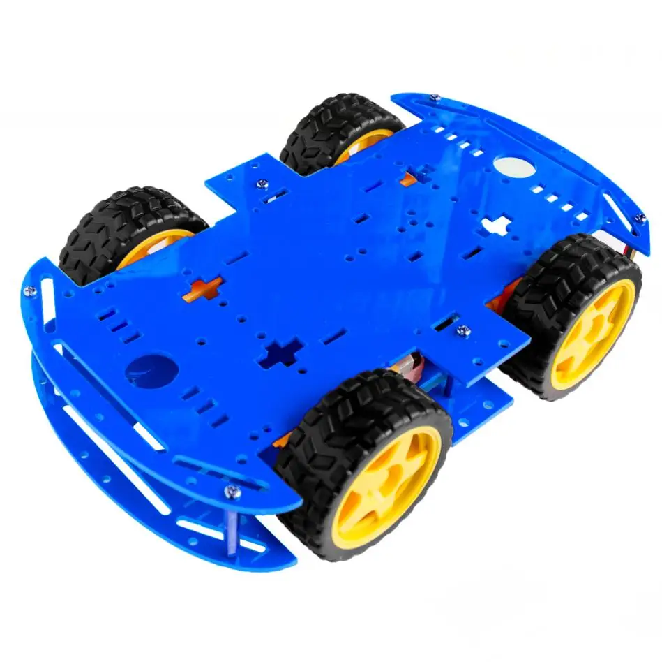 
Smart Car Kit 4WD Smart Robot Car Chassis Kits with Speed Encoder for Arduinos DIY Kit 