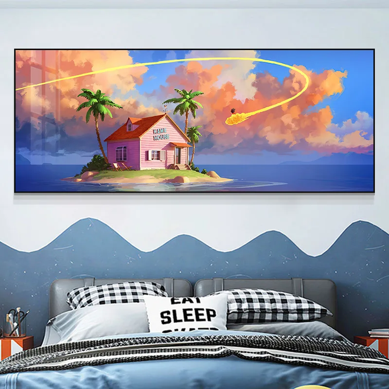Bedroom Bedside Anime Decorative Painting Living Room Background Sofa Wall Cartoon Poster Mural