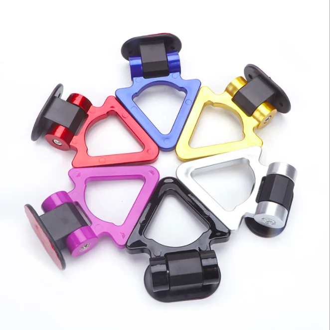 Universal Triangle ABS Sporty adjustable Ring Track Racing Style Tow Hook For Car Truck Decoration Mitsubishi Lancer