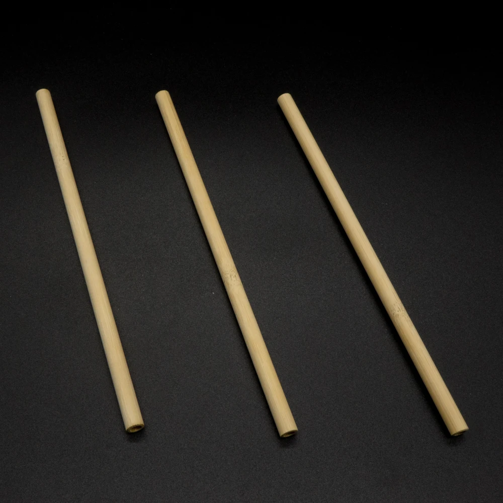 Оптовая продажа индивидуальные натуральные биоразлагаемые длинные Одноразовые Бамбуковые соломинки для