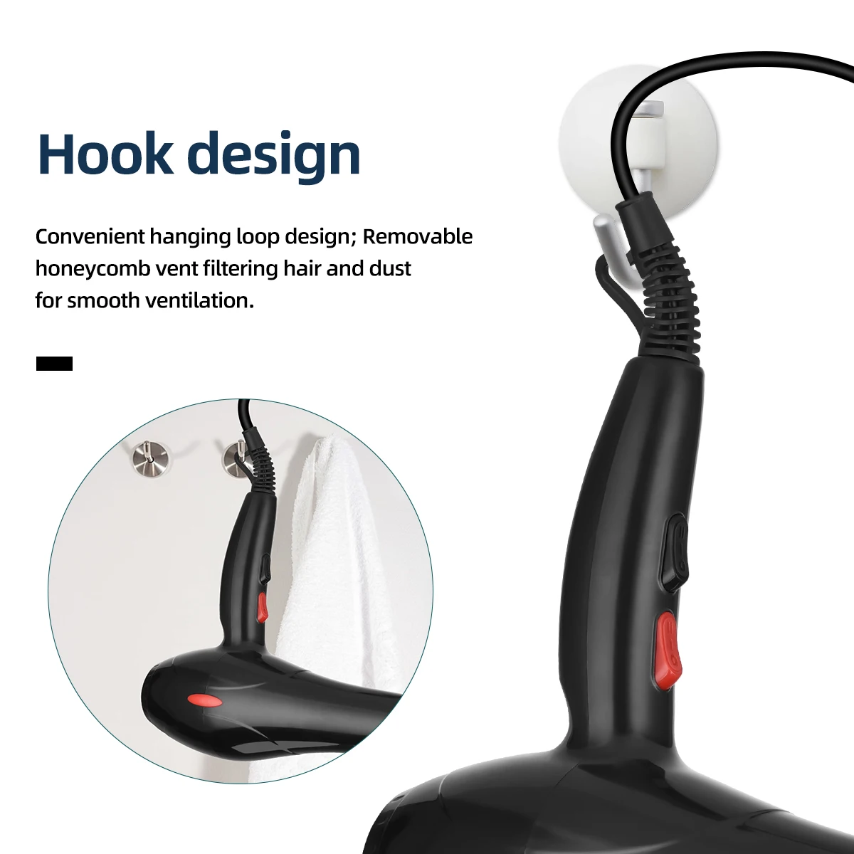 New Design Professional Salon Private Label Hair Blow Dryer 2200w Powerful Hair Dryer With Over Heating Protection