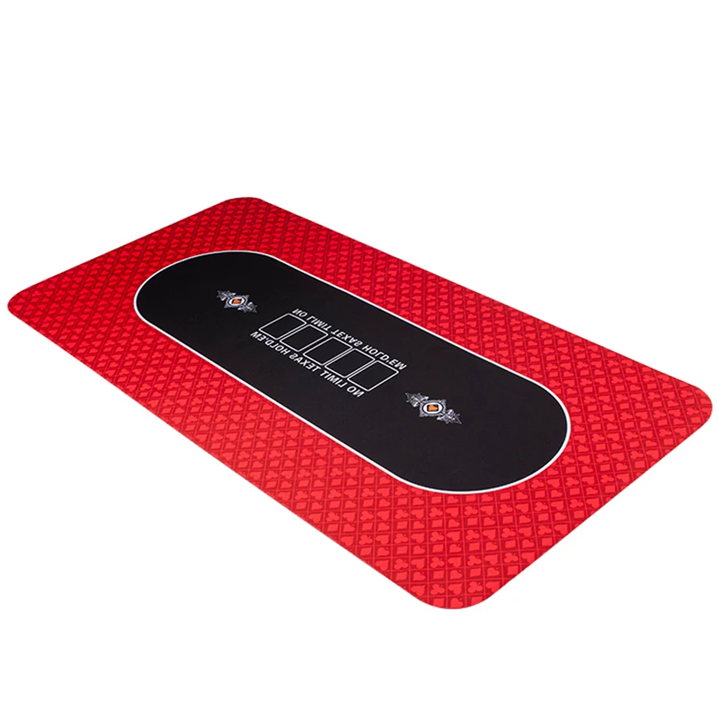 Factory Custom Rubber European Casino Poker Card Game Play Mat Gambling Poker Table Game Mats