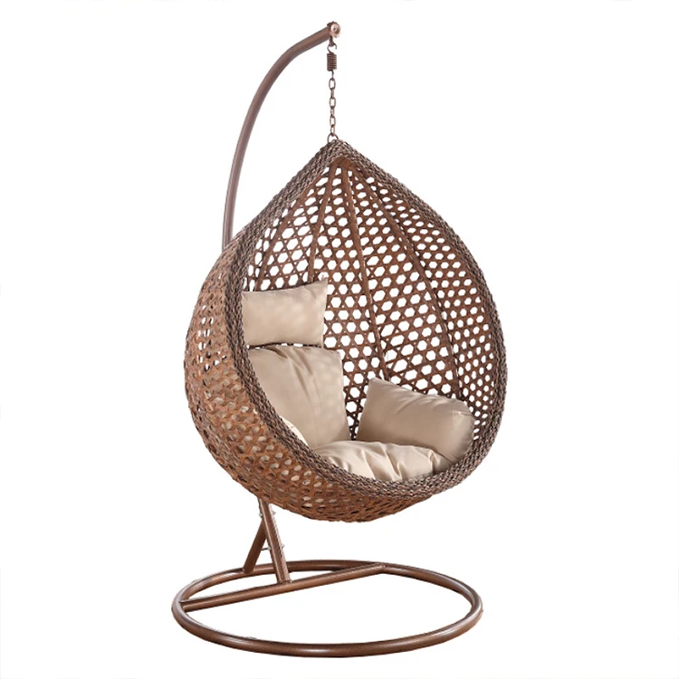 
Popular Usa Small Moq Sturdy Frame Patio Pe Indoor Hanging Swing Egg Chair 