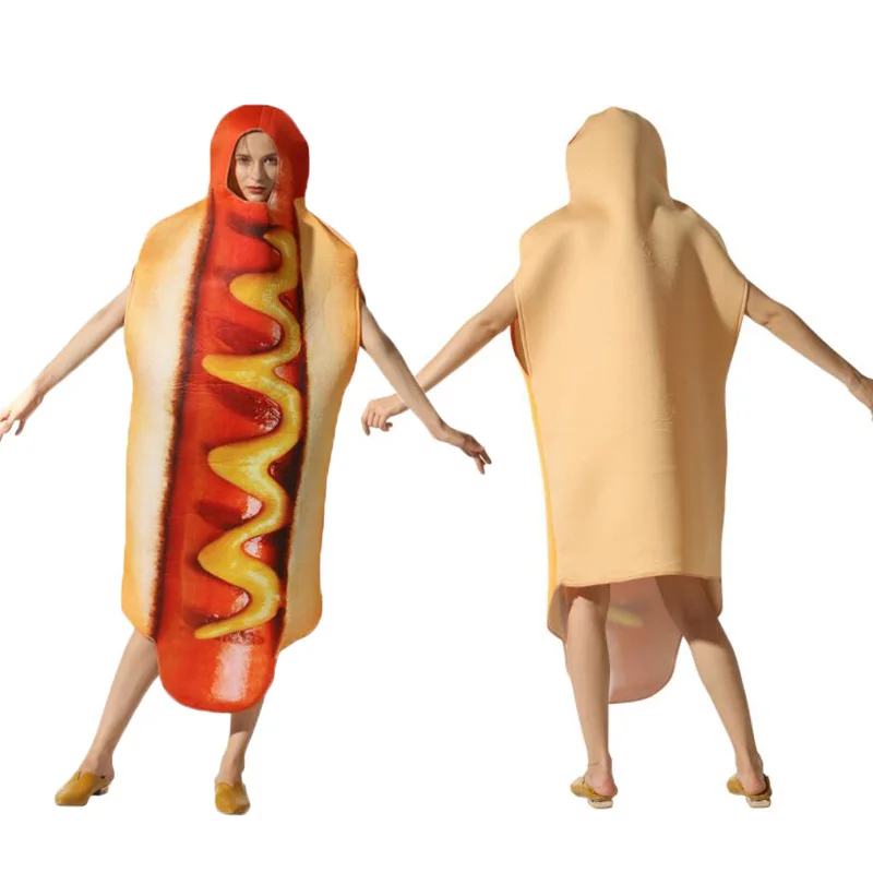 Halloween Hot Dog Stage Performance Costumes One size Performance Costumes Perfect for RolePlaying Dress-Up