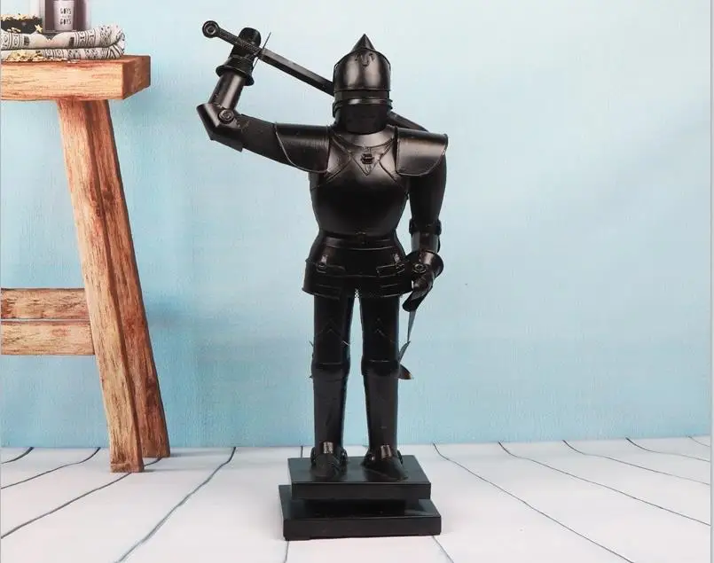New design Metal crafts decoration Antique Medieval Knight Model Roman Armor Suits Knight