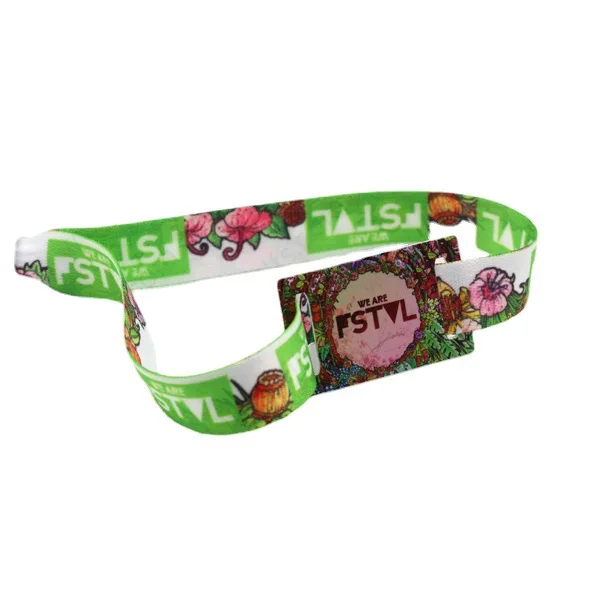 Custom novelties 2024 Cartoon animation Wrist band Woven Polyester Bracelets Fabric wrist bands for events