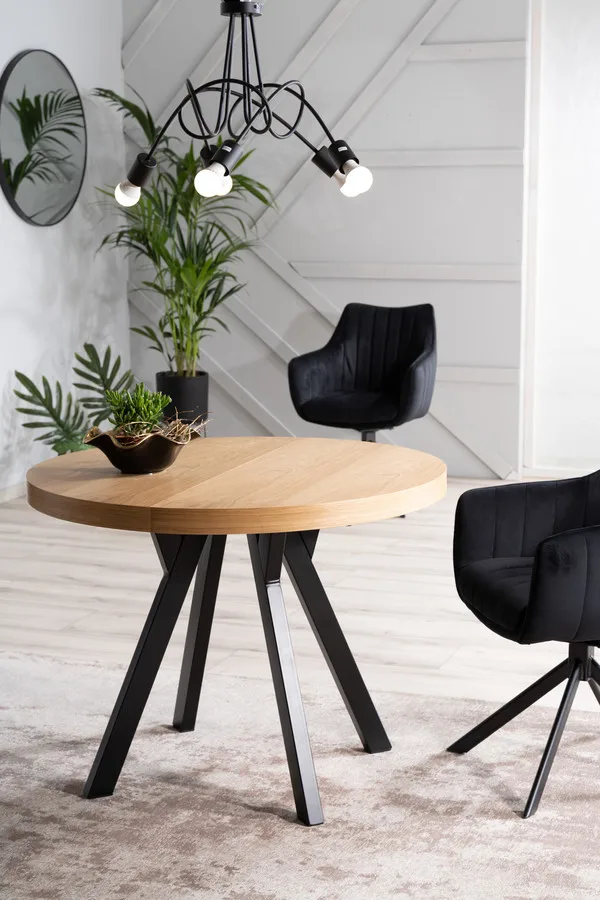 italian design multifunction hotel black metal grey iron high long wood new extending round home dining table