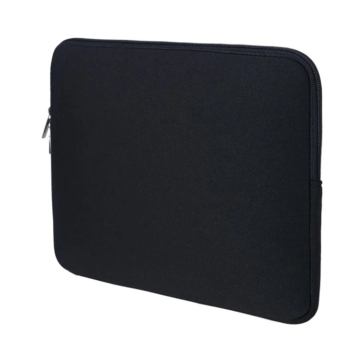 Black 14 Inch Protective Soft Neoprene Custom Laptop Sleeve Carrying Bag