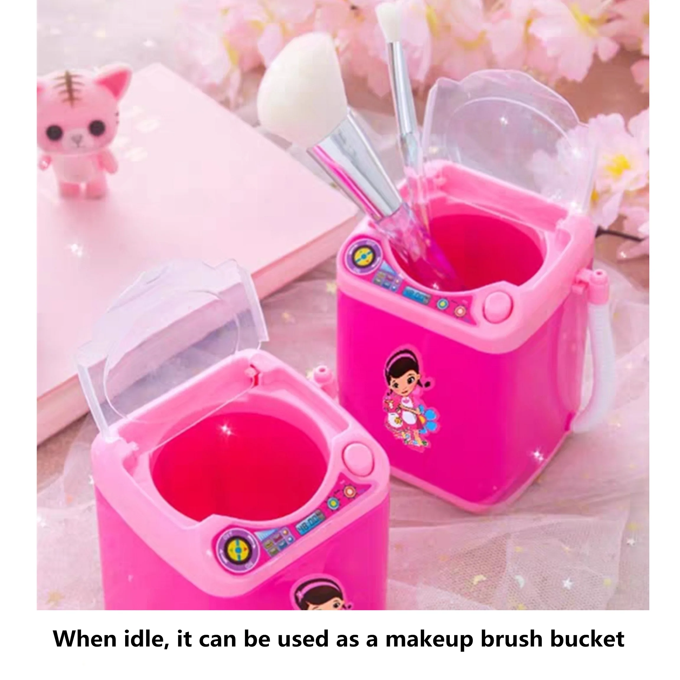 Electric Cosmetic Brush Powder Puff Cleaning Blender Tool Beauty Lash Washing Machine