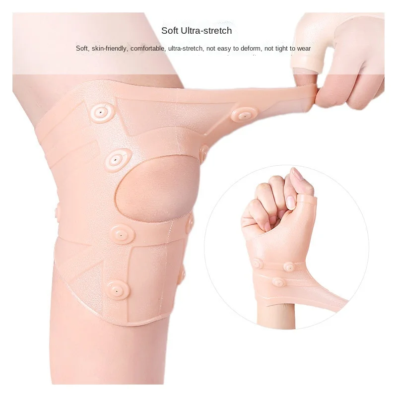 Waterproof Silicone Magnetic Therapy Knee Compression Sleeve Support For Joint Pain Arthritis Pain Relief