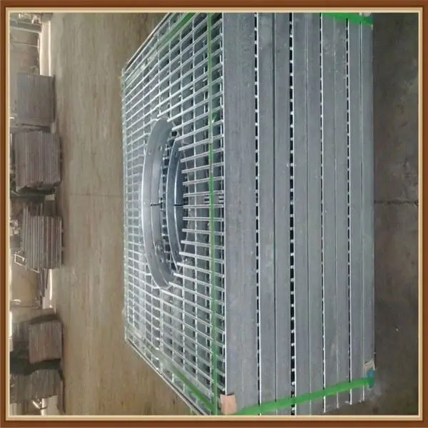 Steel Grating Walkway Platform Mesh Trench Cover Grate Galvanized Compound Steel Grating