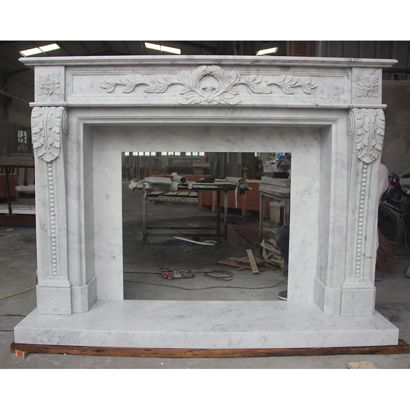 Белый известняк Майя серый Volakas Canterbury fountainсиний каррарский мраморный камин каминная прямая Америка