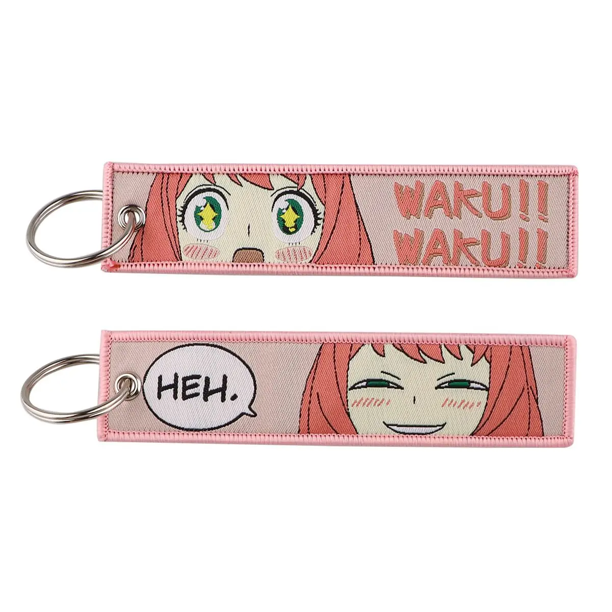 New Hot Selling Wholesale Cartoon Anime Spy Weaving Mark Key Chain Gospel Warrior Hanging Rope Jewelry Fabric Key Chain
