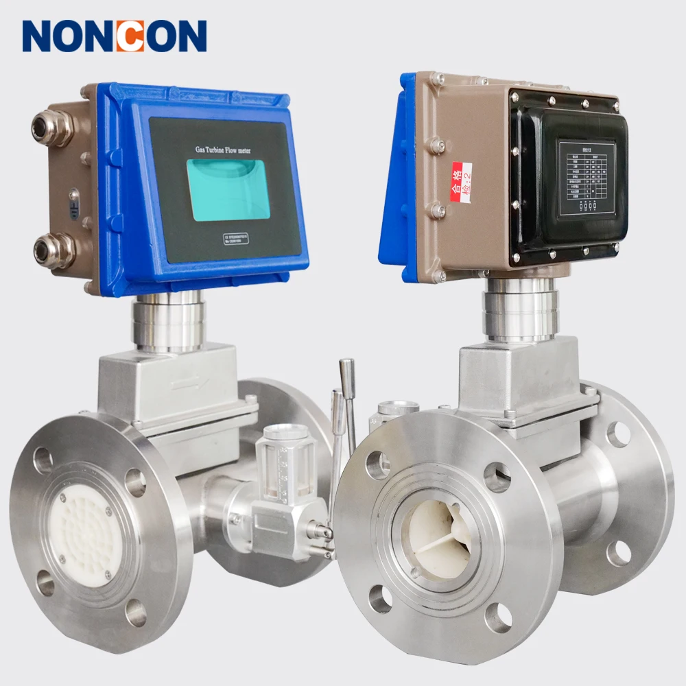 digital natural Gas air turbine flow meter sensor ammonia argon flowmeter with temperature pressure compensation
