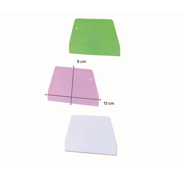 Plastic Trapezoidal Scraper Small Cream Cake Dough Cutting Baking Cutter Butter Smoother Pastry Spatulas Dough Scraper