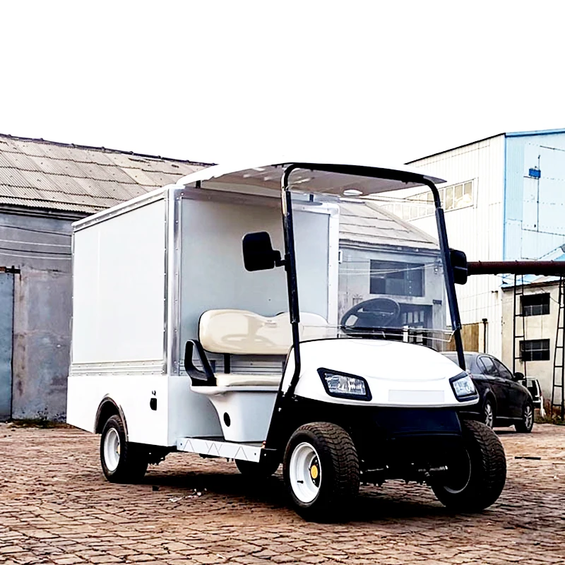 4 wheel outdoor golf cart cargo car pickup truck Easy Foldden Four Wheels Electric Golf Cart