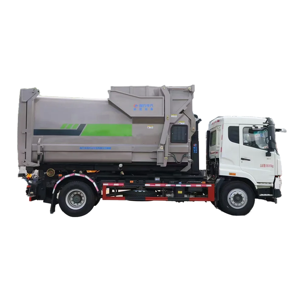Brandnew HOWO 4X2 300HP 14CBM HOOK GARBAGE COMPACTOR TRUCK  for sale