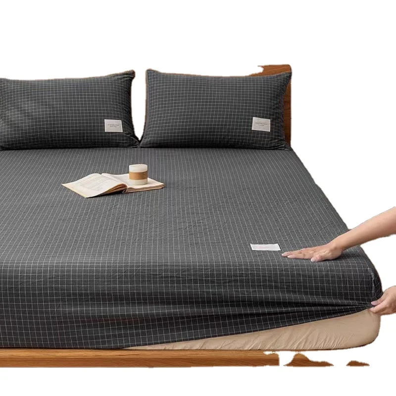 Breathable luxury Quality China Manufacturer 100% Cotton Fabric King Size Fitted Bedding Set For Hotel Home