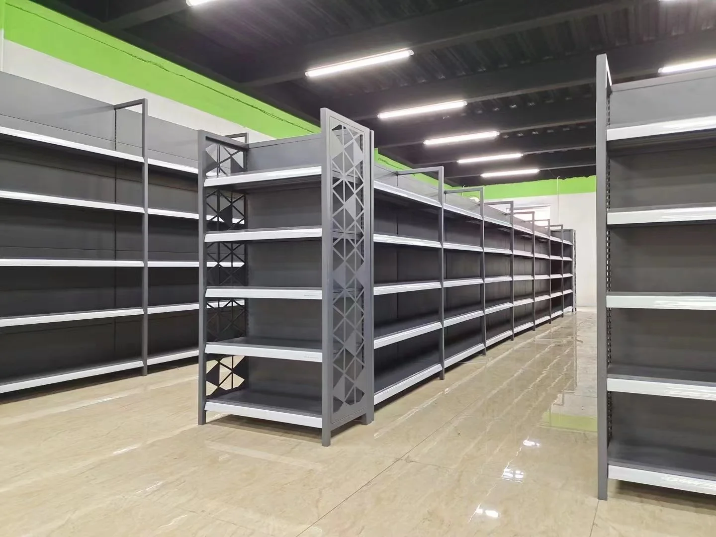 supermarket shelves display racks gondola shelving free 3D design  Customized shelf for  convenience store and grocery store
