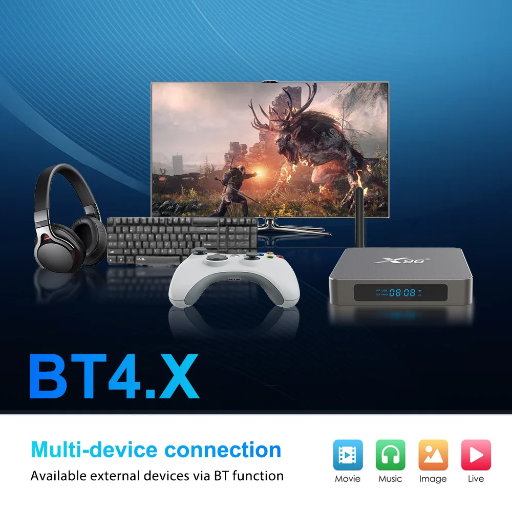 Телеприставка ТВ приставка Настройка 4K FTA цифровой приемник H.265 HEVC тюнер